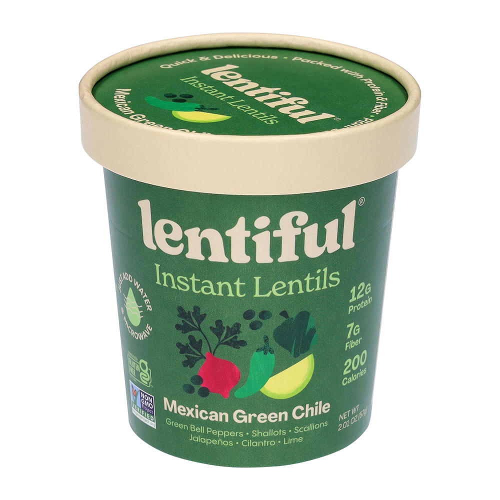 Lentiful Instant Lentils Mexican Green Chile, 2.01 oz