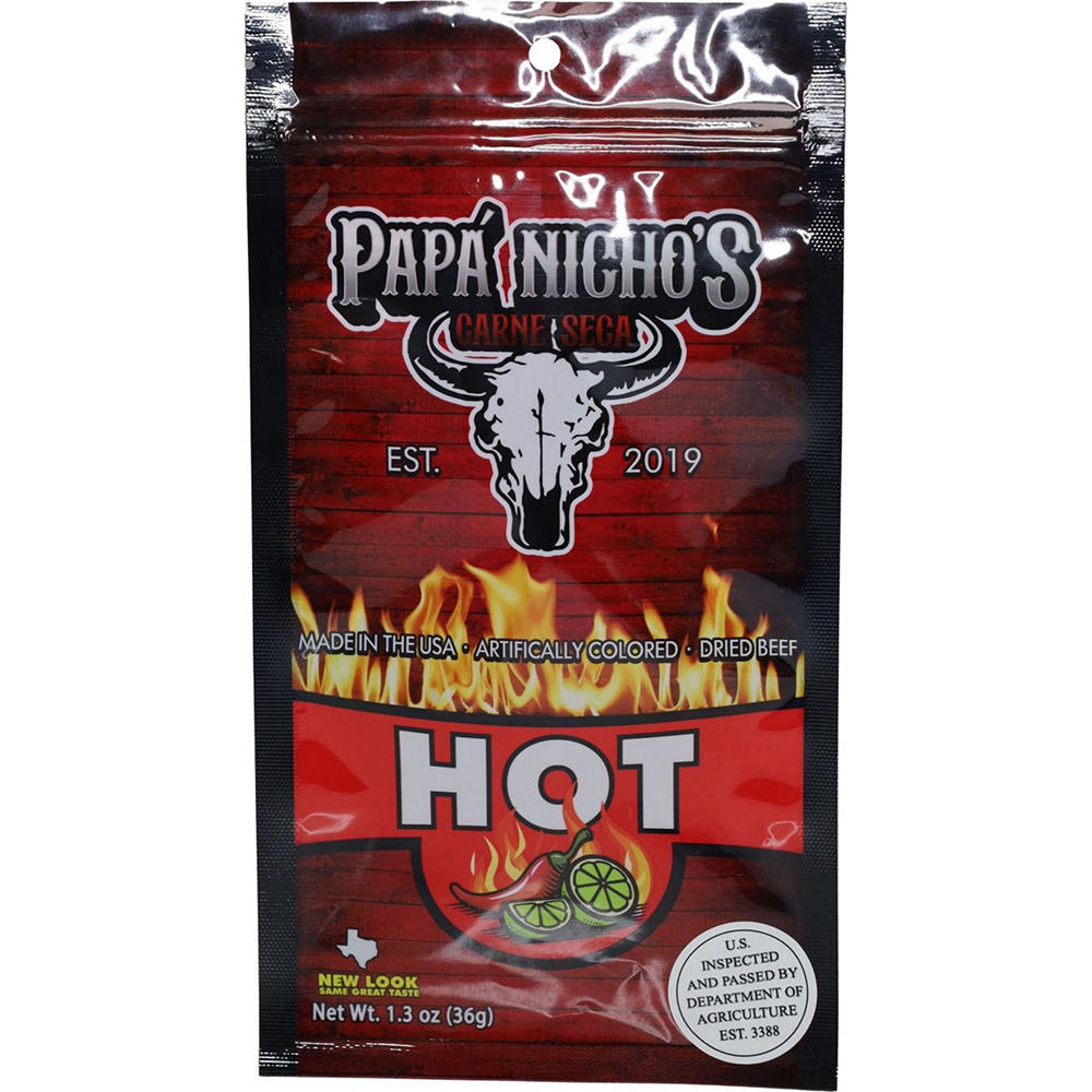 Papá Nicho's Carne Seca Hot Dried Beef, 1.3 oz