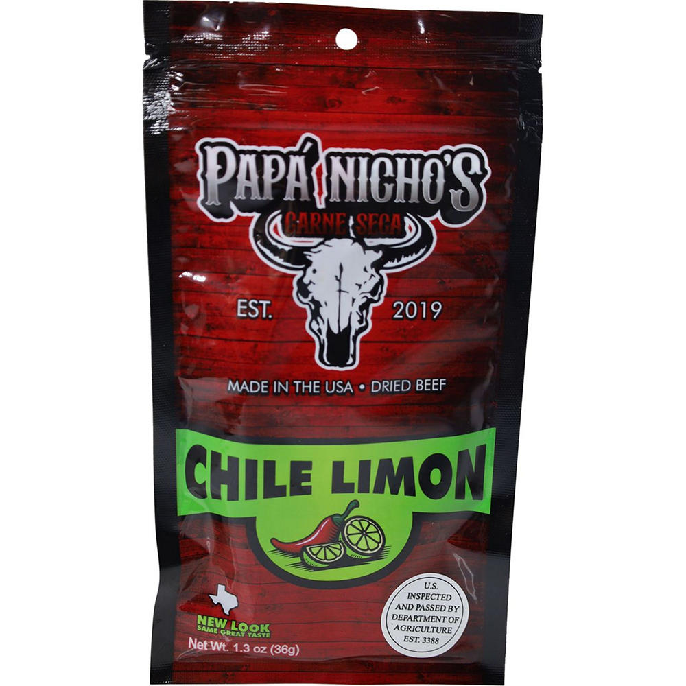 Papá Nicho's Carne Seca Chile Limon Dried Beef, 1.3 oz