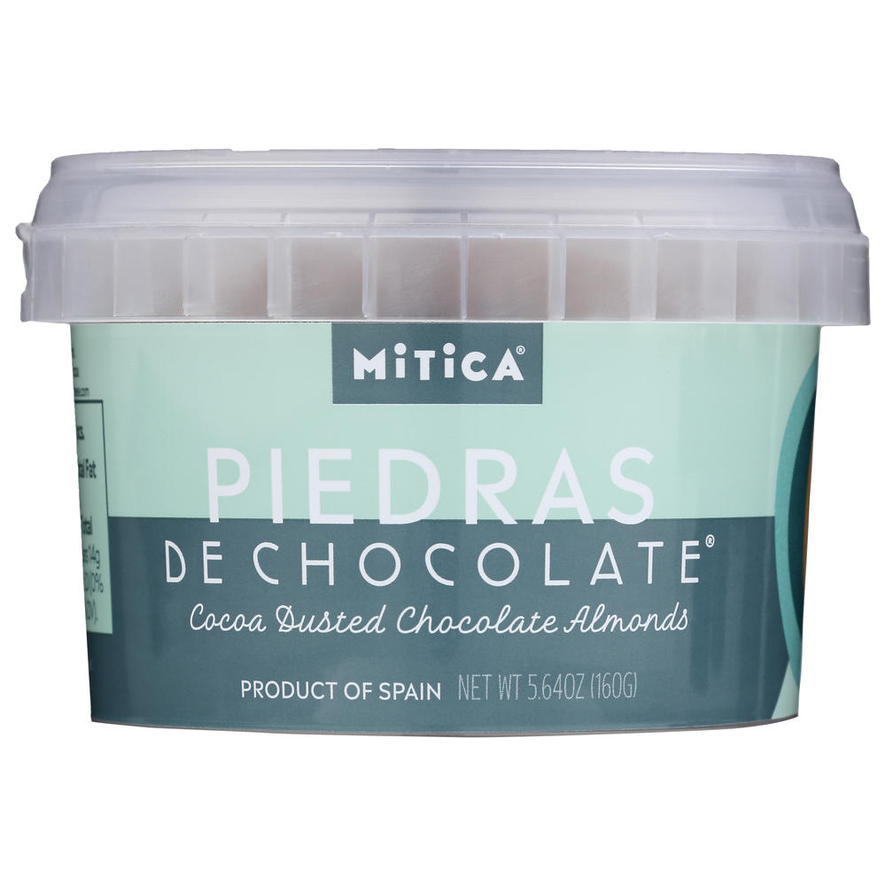 Mitica Piedras de Chocolate Cocoa Dusted Almonds, 5.64 oz