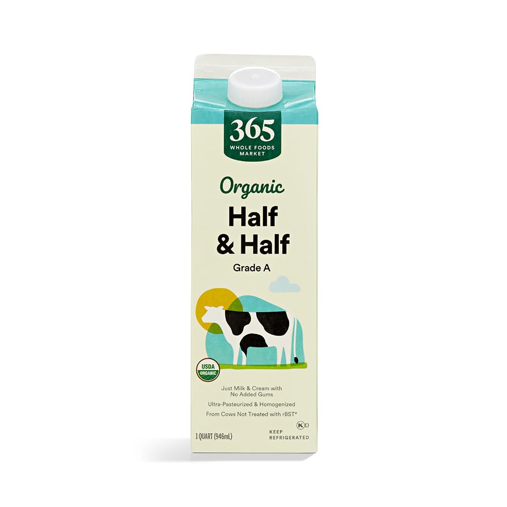 365 By Whole Foods Market, Organic Half And Half, 32 Ounce