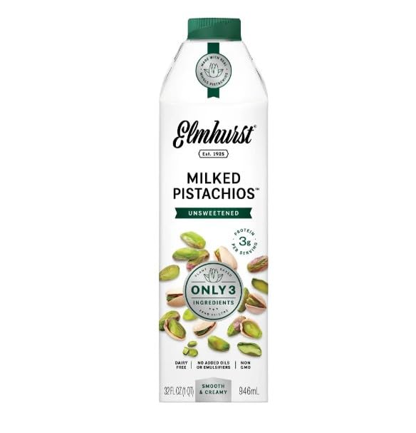 Elmhurst Milked Pistachios Unsweetened, 32 FZ