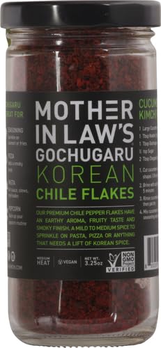 Mother in Laws Kimchi Gochugaru Korean Chile Flakes, 3.25 OZ