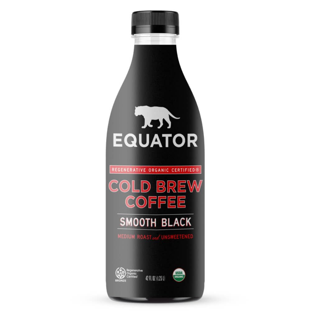 Equator Organic Smooth Black Cold Brew Coffee, 42 fl oz