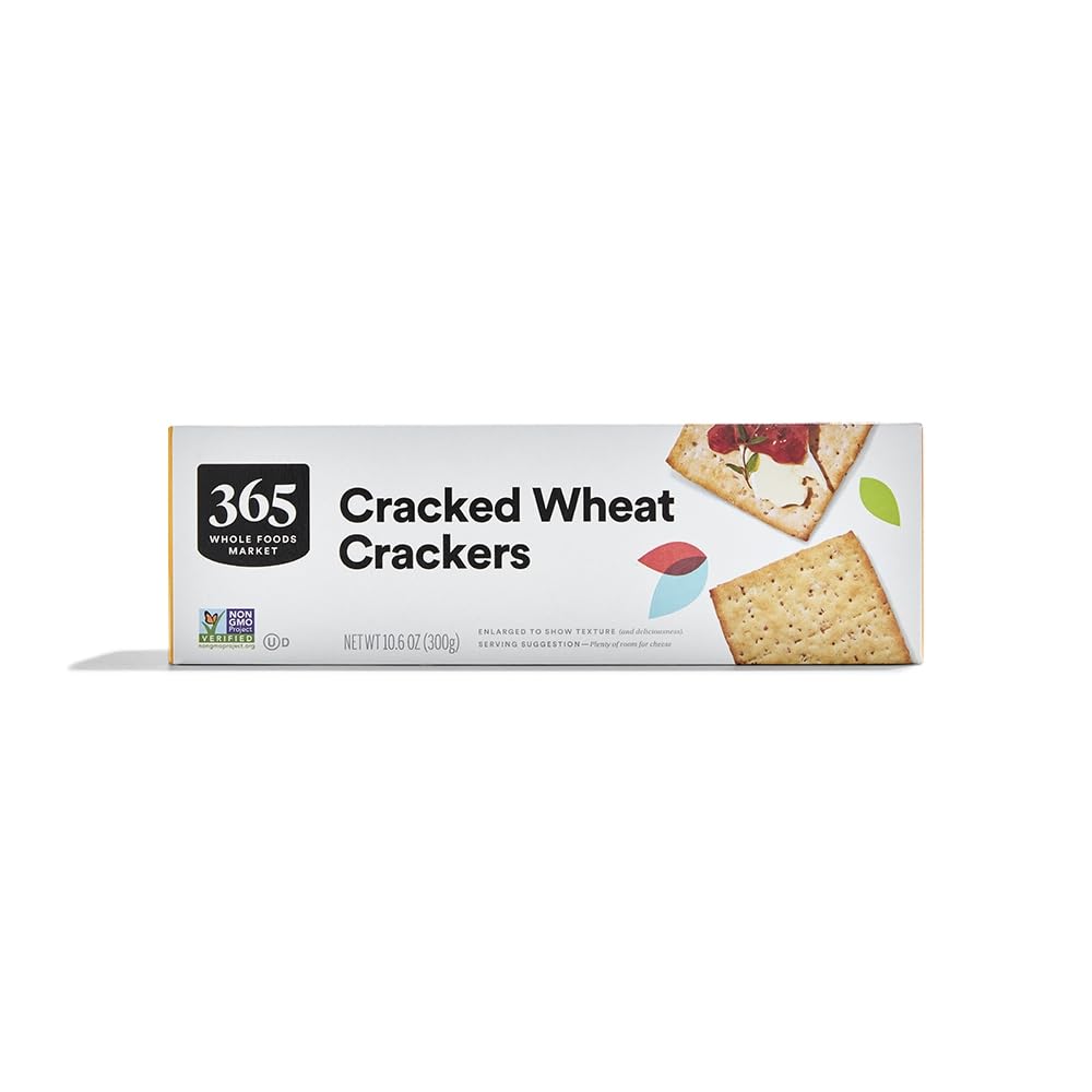 365 by Whole Foods Market Cracked Wheat Crackers, 10.6 OZ