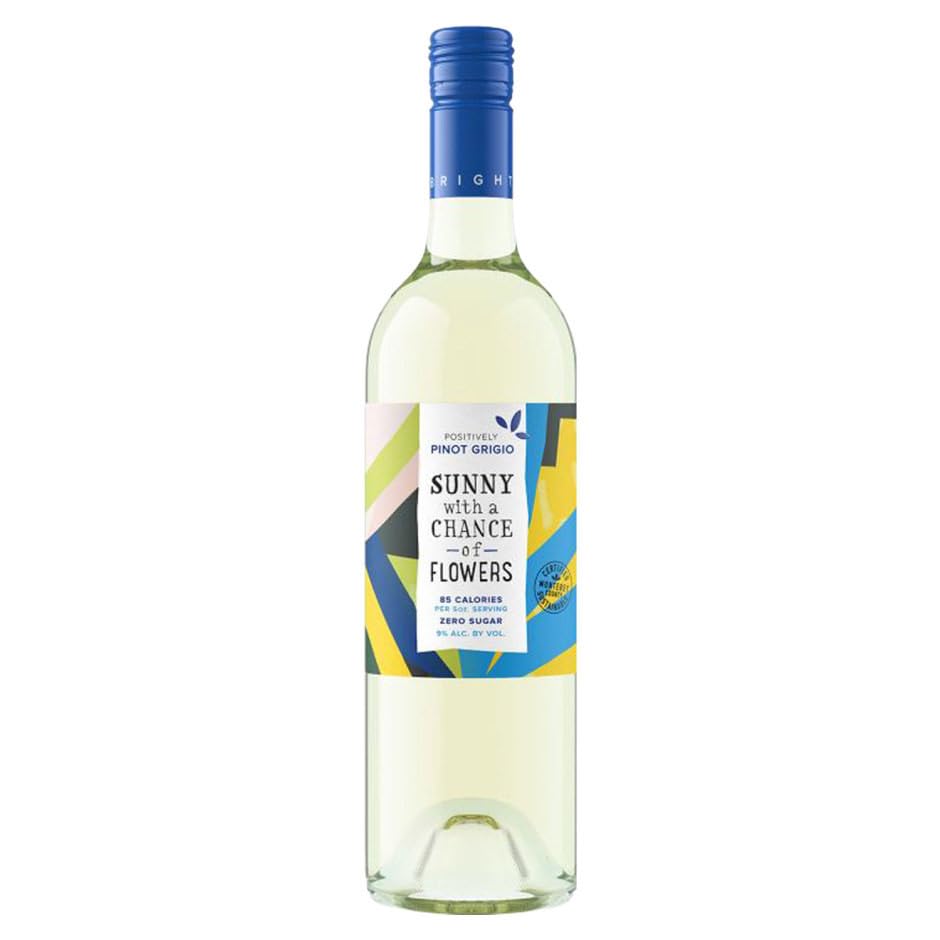 Sunny With A Chance Of Flowers, Pinot Grigio Zero Sugar, 750 mL