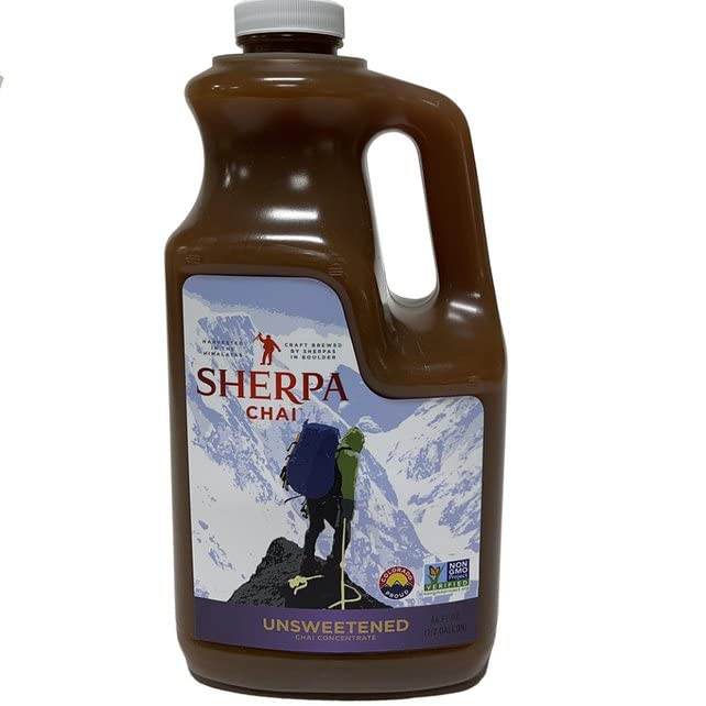 Sherpa Chai Traditional Chai Tea Concentrate - Hand Crafted Black Tea Concentrate with Traditional Non-GMO Ingredients - Authentic Chai Recipe Brewed by Nepali Sherpas - Chai Tea Gift for Tea Lovers