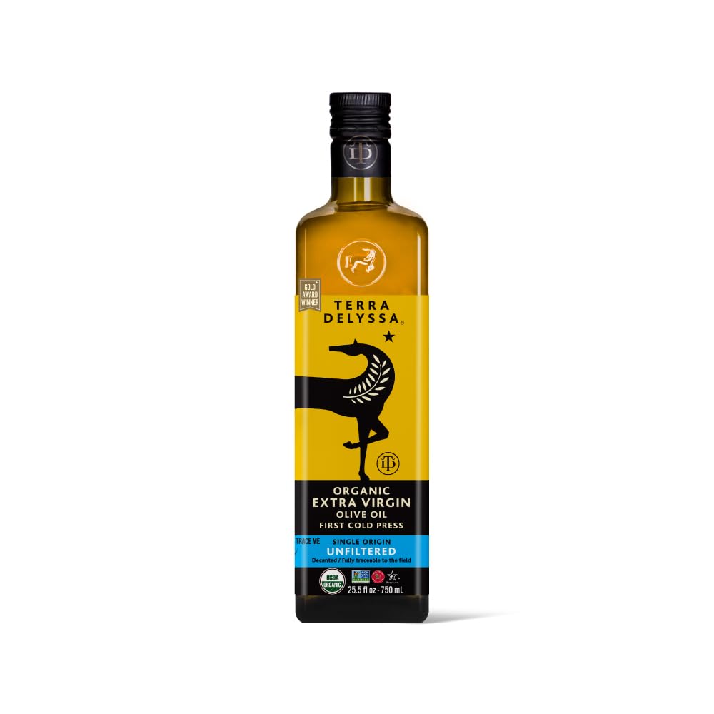 Terra Delyssa Organic Unfiltered Extra Virgin Olive Oil, 25.5 fl oz