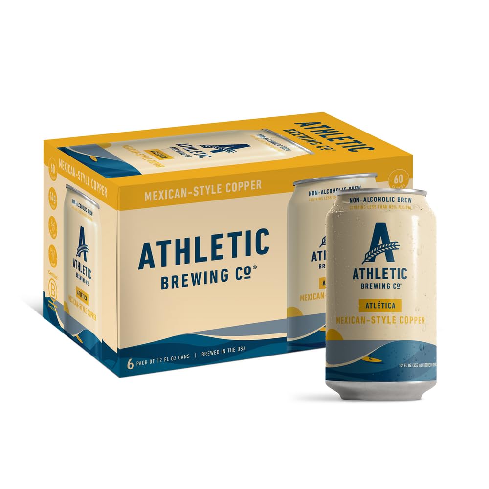 Athletic Brewing Company Non-Alcoholic Beer Cerveza Atletica, 6pk, 12 Fl Oz Cans, 0.05% ABV