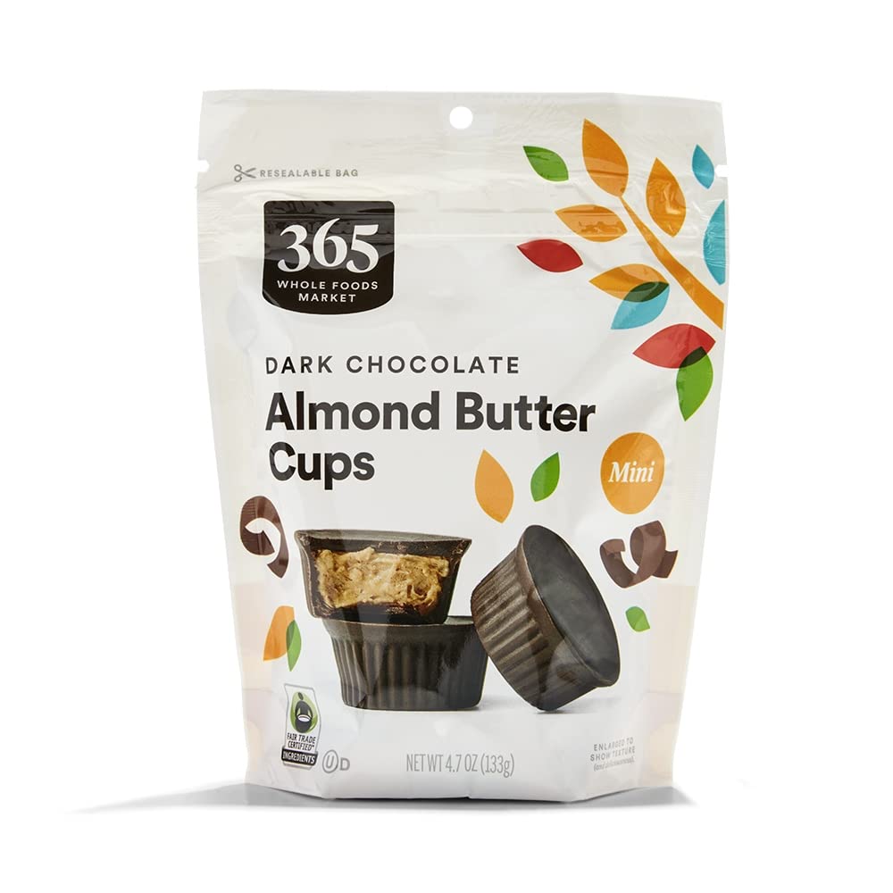 Mini Dark Chocolate Almond Butter Cups, 4.7 Ounce
