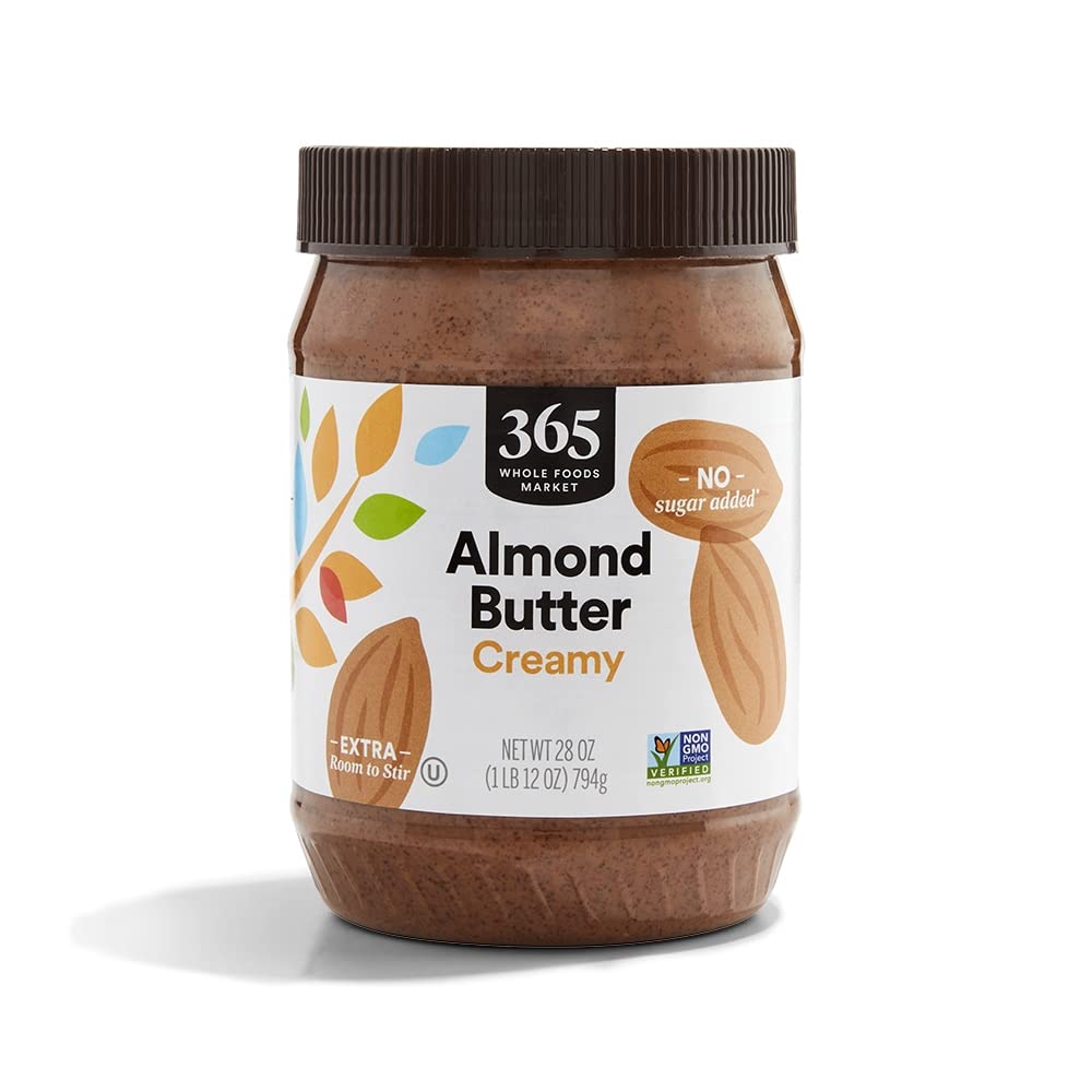 365 by Whole Foods Market Creamy Almond Butter, 28 Ounce