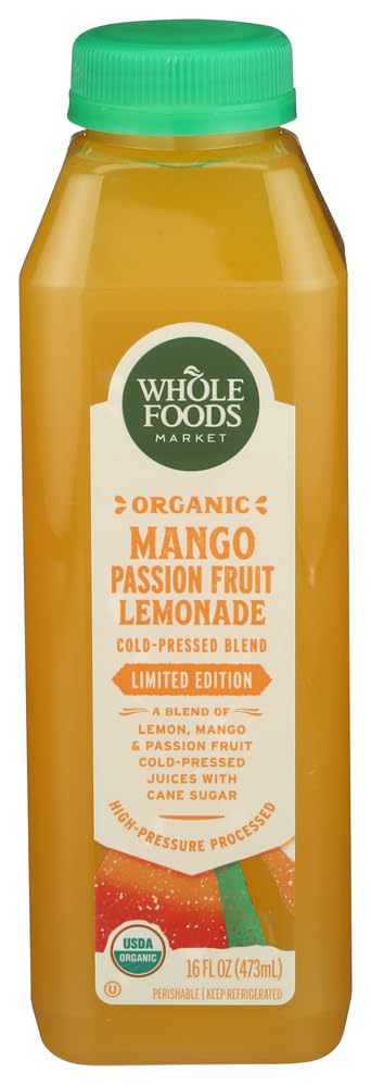 Whole Foods Market Organic Mango Passionfruit Lemonade, 16 FZ