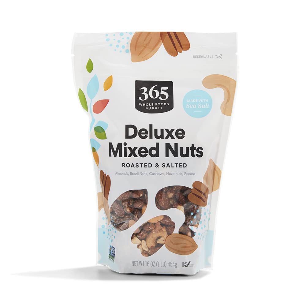 Roasted Salted Deluxe Mixed Nuts, 16 Ounce