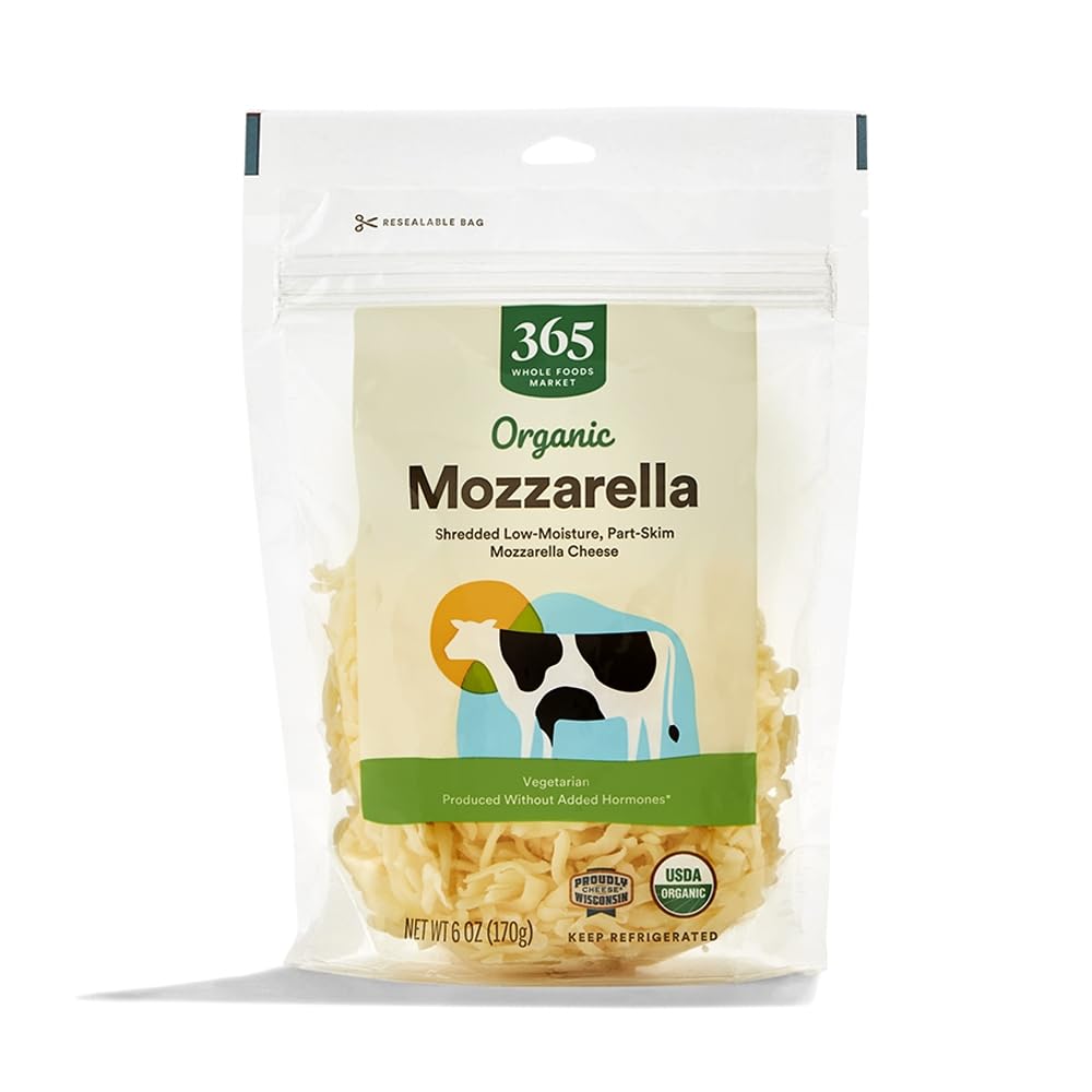 Organic Shredded Mozzarella, 6 Ounce