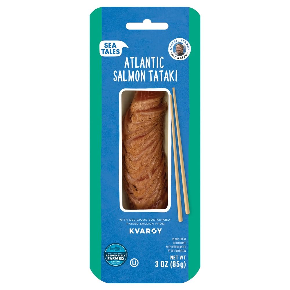 Sea Tales, Salmon Atlantic Smoked Tataki Cold, 3 Ounce