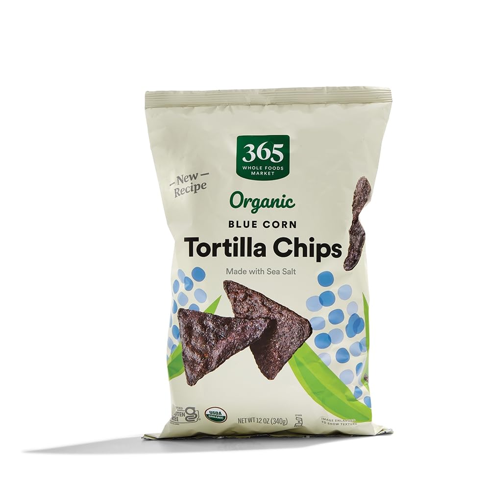 Organic Blue Corn Tortilla Chips, 12 Ounce