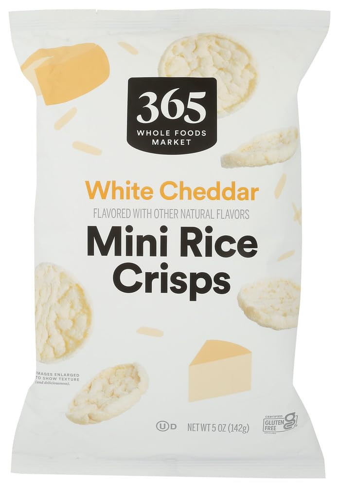 365 By Whole Foods Market White Cheddar Mini Rice Crisp, 5 Ounce