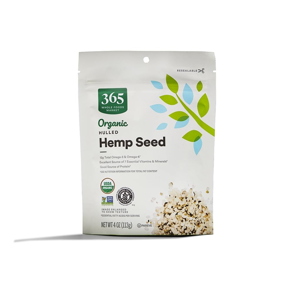 365 by Whole Foods Market Organic Hemp Seed, 4 Ounce