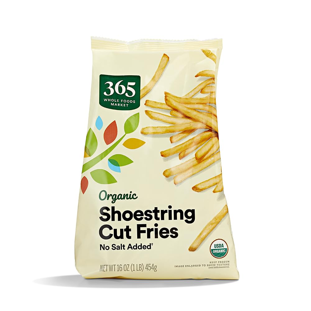 Organic Shoestring French Fries No Salt Added, 16 Ounce, (Frozen)