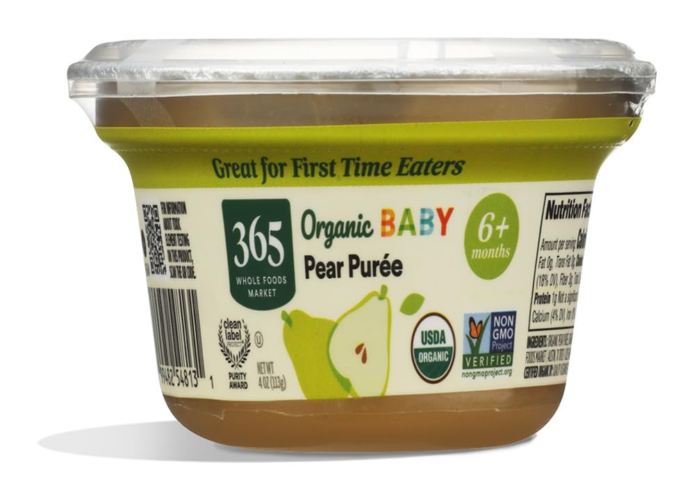 365 by Whole Foods Market Organic Pear Baby Food Bowl, 4 OZ