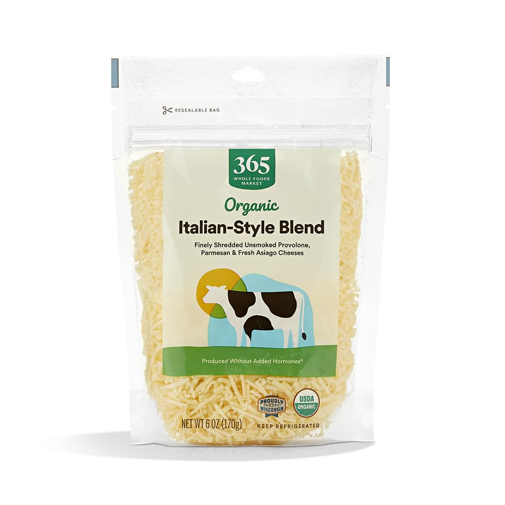 365 by Whole Foods Market Organic Shredded Italian-Style Cheese Blend, 6 OZ