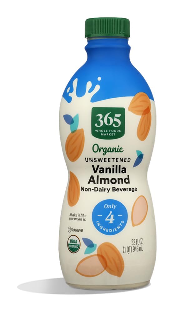 365 by Whole Foods Market Organic Vanilla Unsweetened Almond Beverage, 32 FZ
