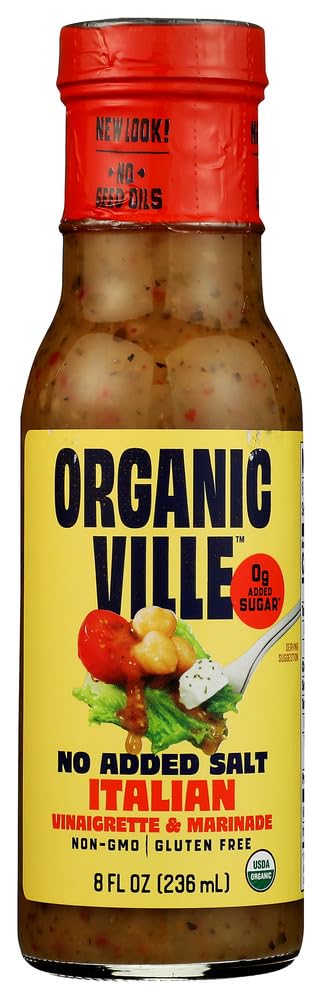 Organicville Organic Salt Free Italian Dressing, 8 FZ