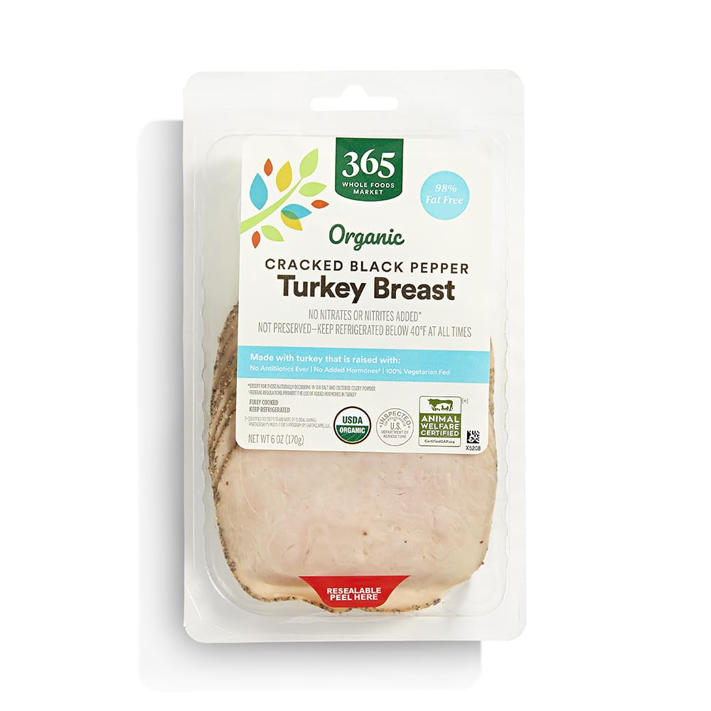 365 by Whole Foods Market Organic Black Pepper Sliced Turkey, 6 OZ