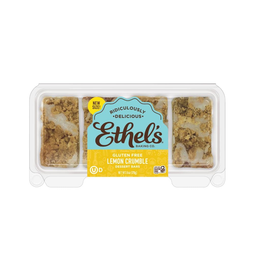 Ethels Baking, Bar Lemon Crumble , 6 Ounce