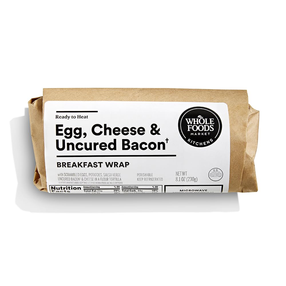 Whole Foods Market Kitchens Bacon, Egg & Cheese Breakfast Wrap, 8.1 OZ