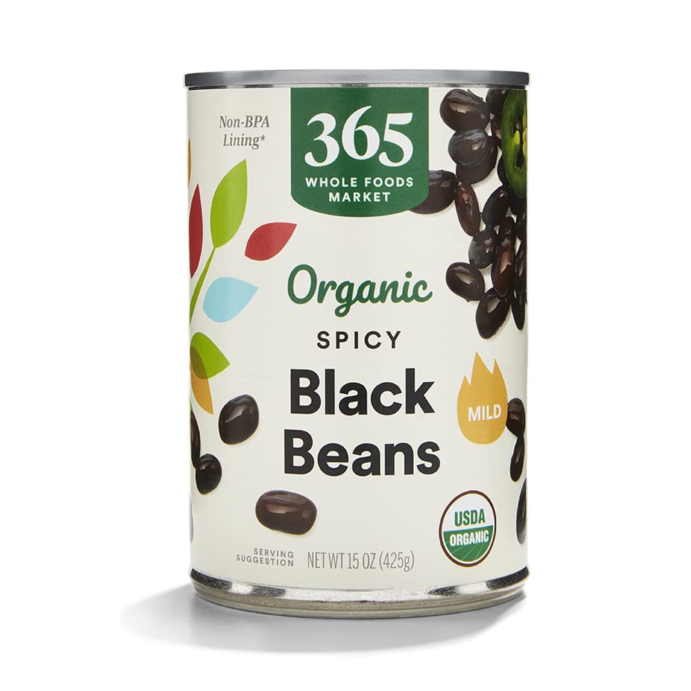 Organic Spicy Black Beans, 15 Ounce