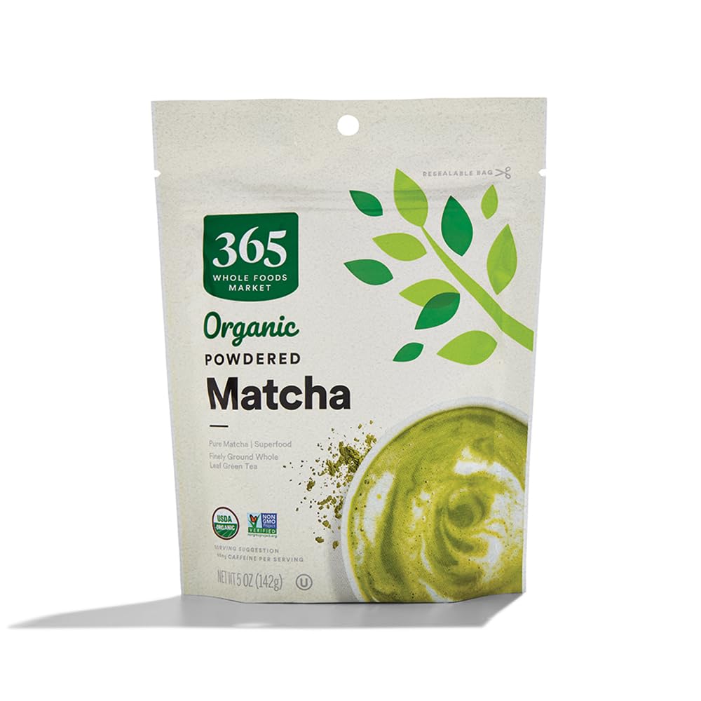 Organic Powdered Matcha, Finely Ground Whole Leaf Green Tea, 5 Ounce