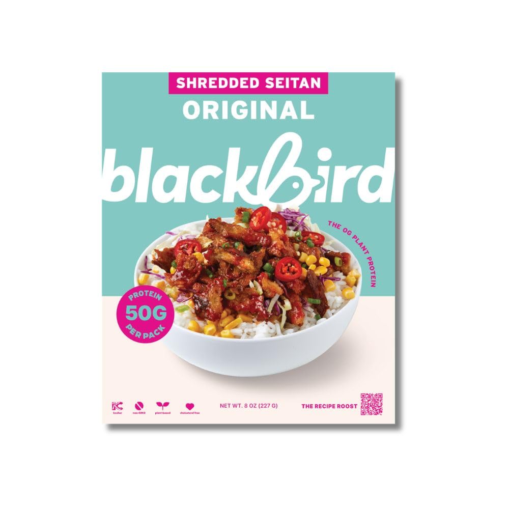 Blackbird Food Seitan Strips Original, 8 Ounce