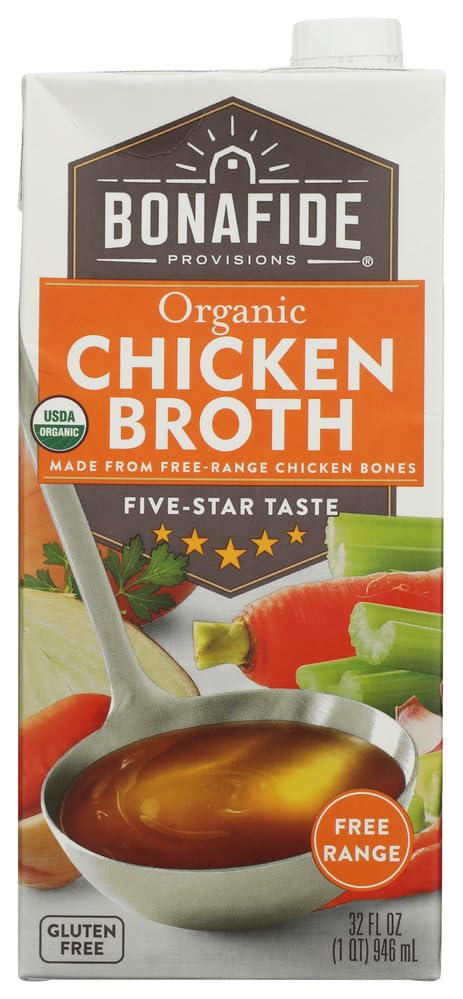 Bonafide Provisions Organic Chicken Broth, Shelf Stable 32 fl oz
