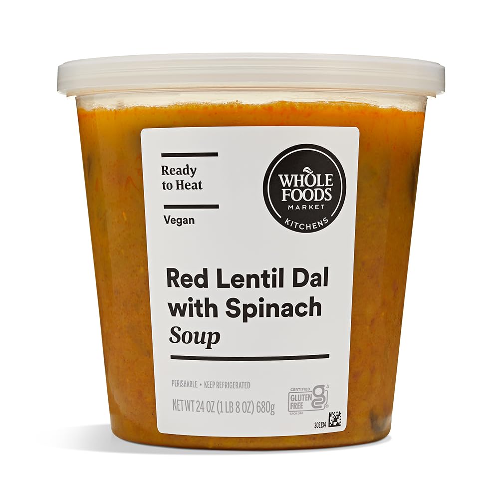 Whole Foods Market Kitchens Red Lentil Dal & Spinach Soup, 24 OZ