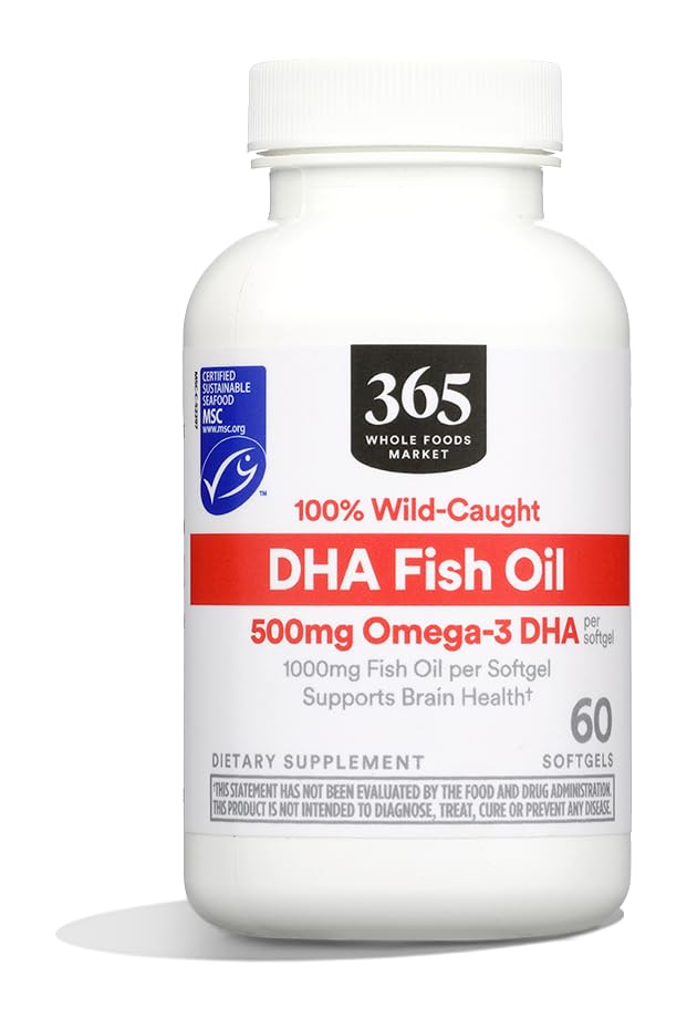365 by Whole Foods Market High DHA Fish Omega, 60 CT