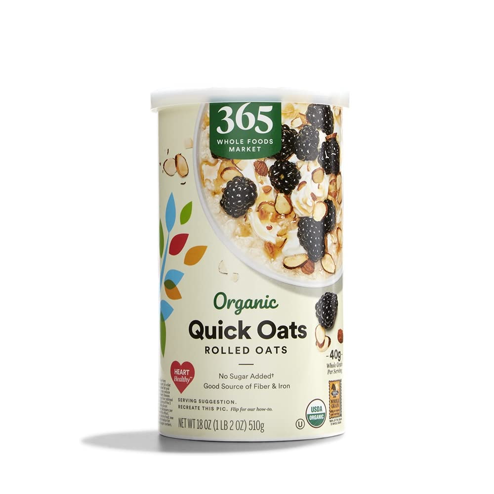 Organic Rolled Quick Oats, 18 Ounce