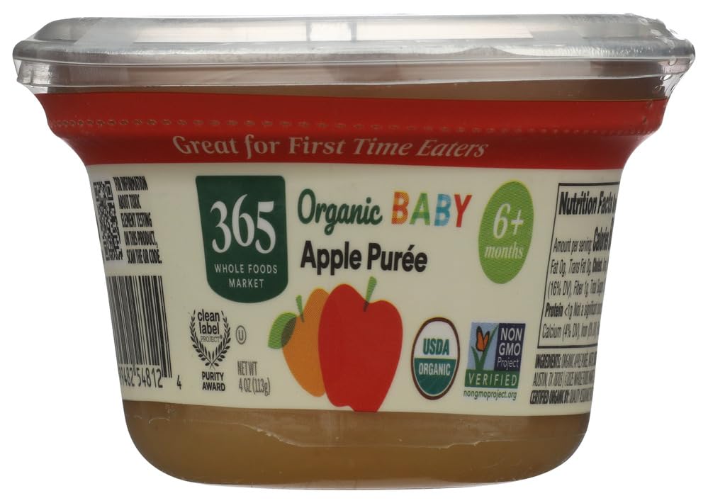365 by Whole Foods Market Organic Apple Baby Food Bowl, 4 OZ