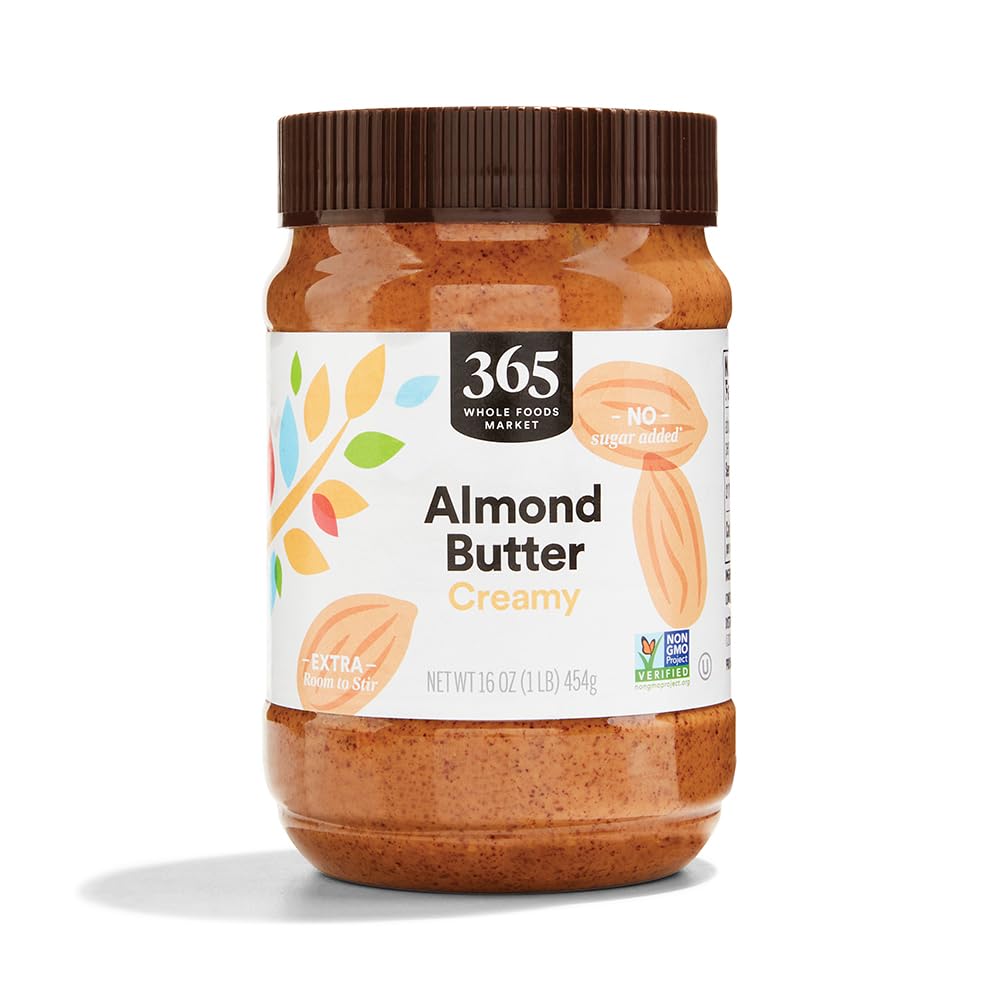 365 by Whole Foods Market Creamy Almond Butter, 16 Ounce