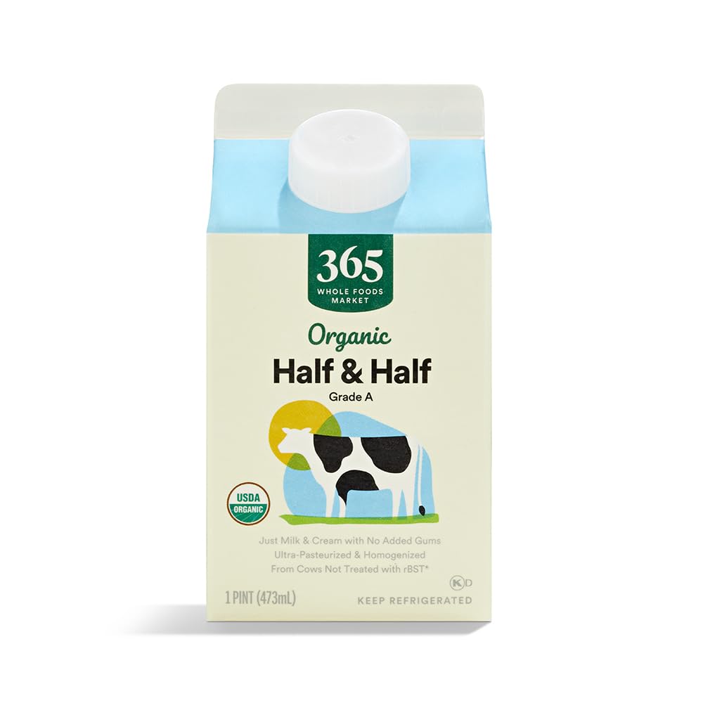 365 By Whole Foods Market, Organic Half And Half, 16 Ounce