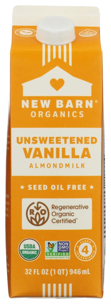 Organic Unsweetened Vanilla Almond Milk, 32 Fl Oz