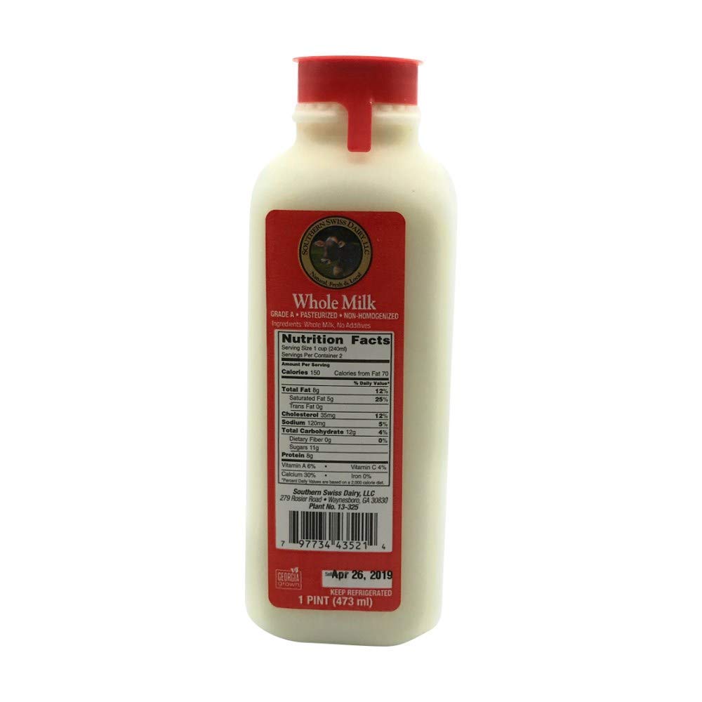 Southern Swiss Dairy Milk Whole, 16 Fl Oz