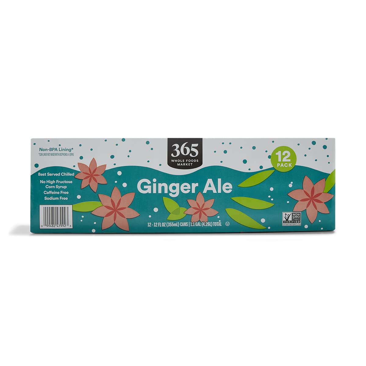 Ginger Ale Cans, 12 Fl Oz (Pack of 12)