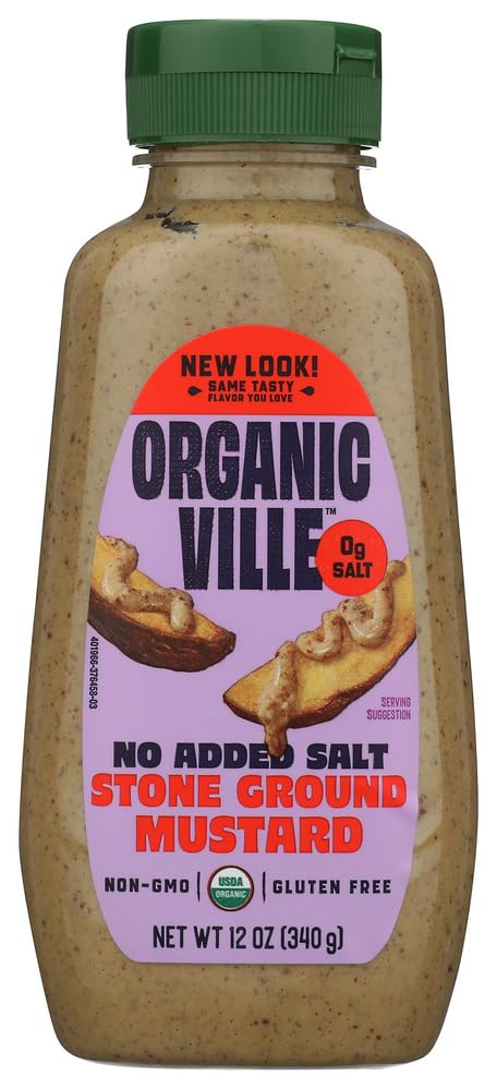 Organicville Organic Salt Free Mustard, 12 OZ