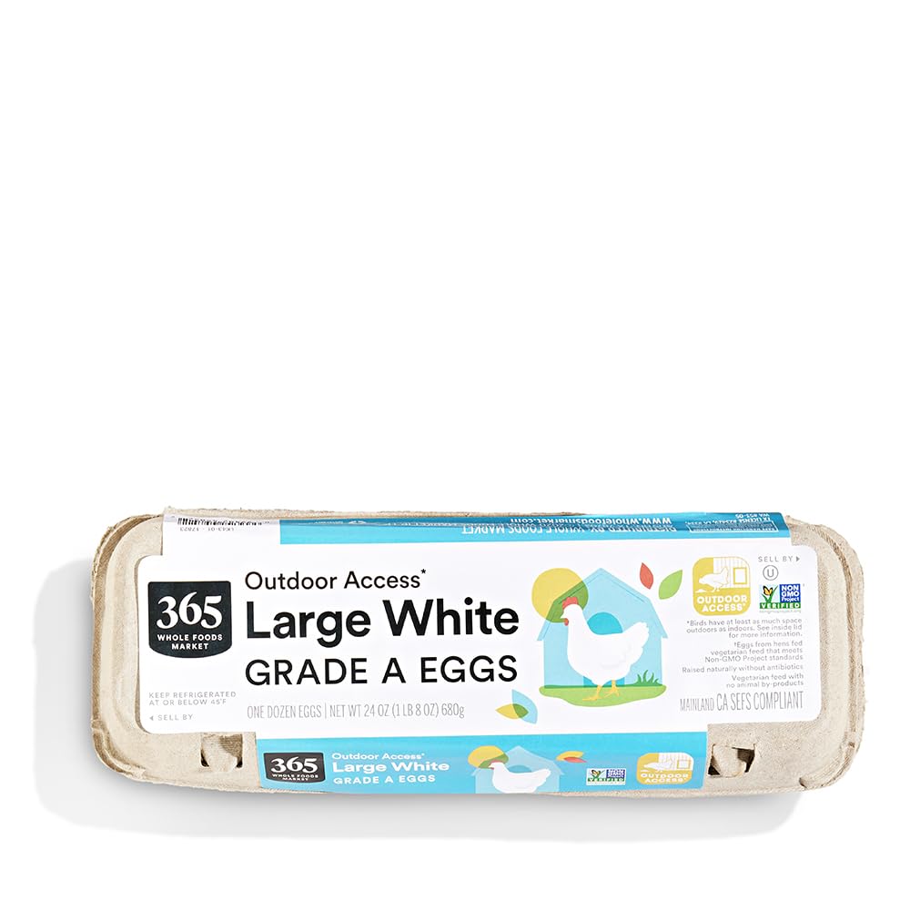 365 by Whole Foods Market Large White Grade A Eggs, 12 ct