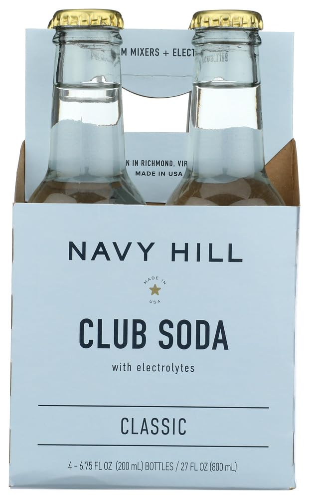 Navy Hill Club Soda 4pk, 6.75 FZ