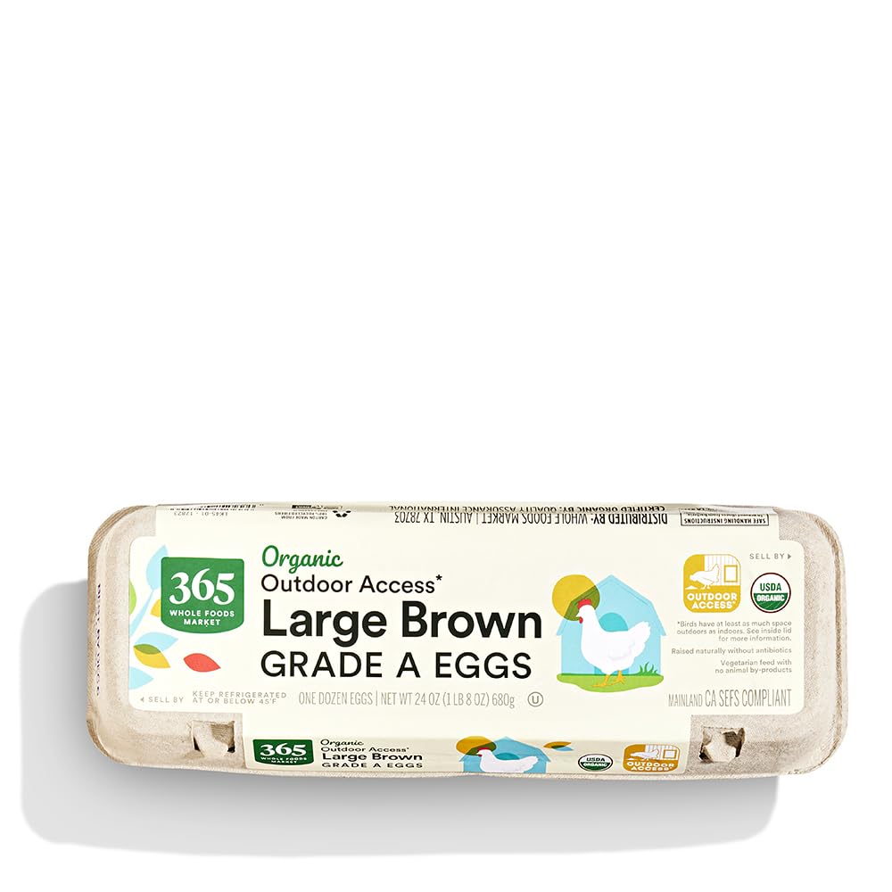 Eggs Brown Large Grade A Organic, 12 Count