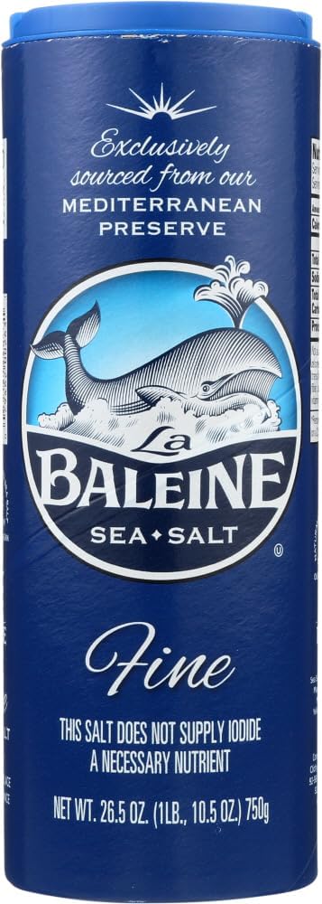 La Baleine Fine Crystals Canister, Sea Salt, 26.5 Ounce