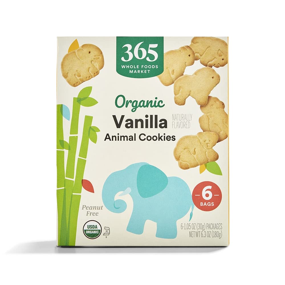 Organic Multi Pack Vanilla Animal Cookie, 6.3 Ounce