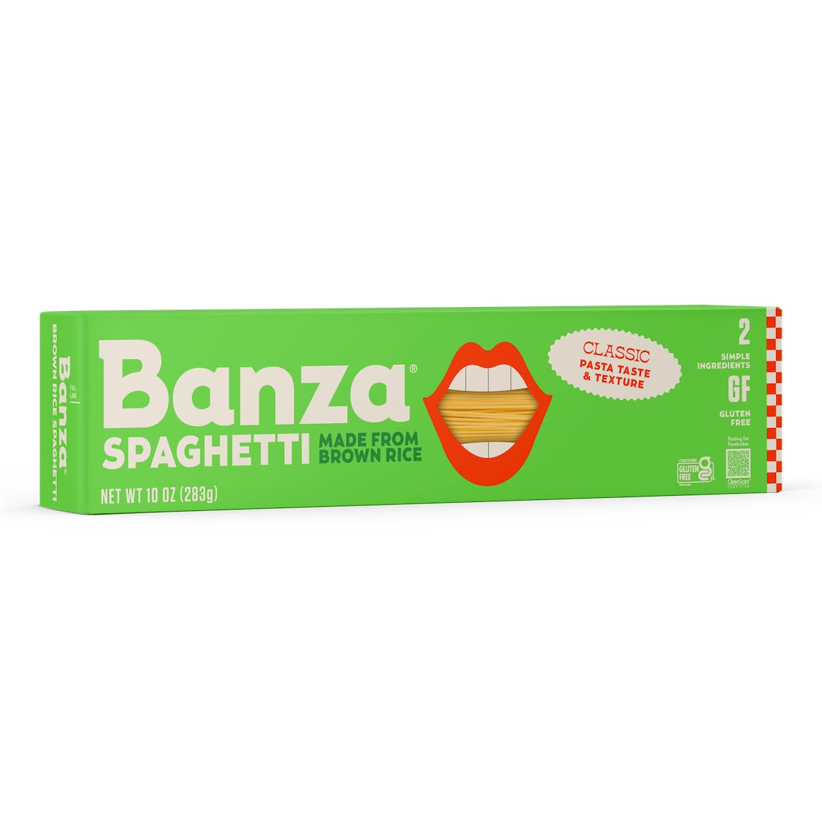 Banza Spaghetti Pasta from Brown Rice - 10 oz | Made with Brown Rice - Gluten Free - Quick Meal